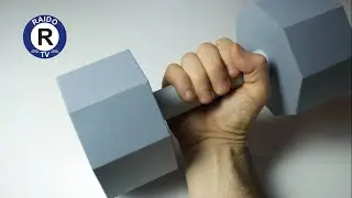 HOW TO MAKE PAPER DUMBELLS? PAPER DUMBELLS. HOW TO MAKE PAPER TOYS? 