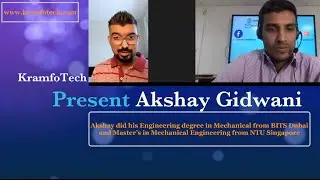 Akshay Gidwani chosen Mechanical Engineering Instead of Computer Science at BITS Dubai and MS at NTU