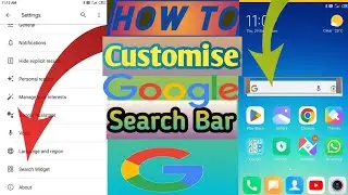 How To Customise Google Search Bar | Search Widget | Search Bar