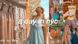 DAY IN MY LIFE IN NYC WITH MY FRIEND: Djerf Avenue Popup Shop, brunch, shopping, & exploring nyc