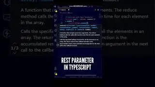 😮😮 TypeScript Function with Rest Parameters! 