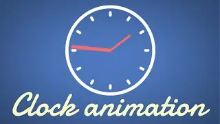 Simple Clock Animation | Easy After Effects Tutorial