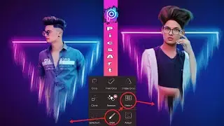 Picsart Neon Triangle Concept🔥| Picsart Photo Editing | Picsart Editing New Style || SK.Editing🔥