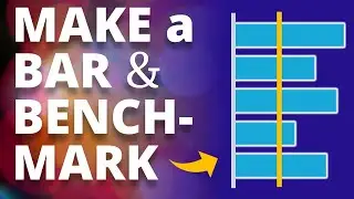 How to Add a Benchmark Line to Bar Charts in PowerPoint! 🔥[CHART TIPS  📊]