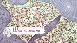 ШЬЮ ПИЖАМУ ИЗ КУЛИРКИ || Пижама своими руками по бесплатной выкройке 