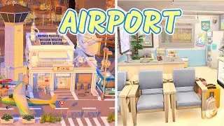 How I Made an AIRPORT 🛫 Bar in The Sims 4