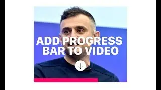 How to add a progress bar to a video