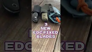 3 Awesome New EDC Fixed Blades #edc #youtubeshorts #shorts #knife