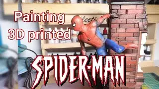 How to paint 3D printed Spiderman Part 2 | with Airbrush