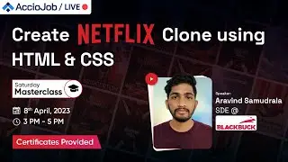 How to build Netflix clone using HTML CSS | Project Building Masterclass