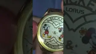 Mickey & Minnie Dual Time Zones Wristwatch