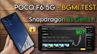 POCO F6 5G BGMI/PUBG TEST | POCO F6 5G PUBG/BGMI TEST | SD 8S GEN 3 PROCESSOR 🥵🔥