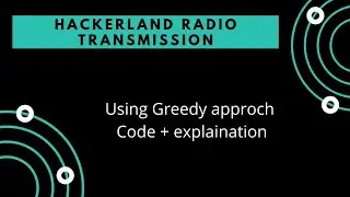 Hackerland Radio Transmission Hackerrank solution