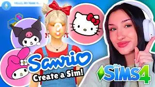 making SANRIO inspired sims in The Sims 4