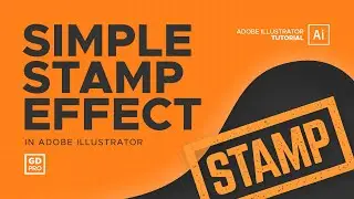 Simple Stamp Effect • Adobe Illustrator Tutorial