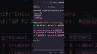 greatest of three numbers in c, c programming full course 