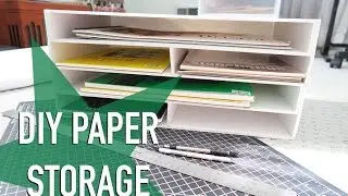 DIY Paper Storage & ANNOUNCEMENT