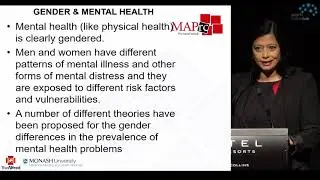 Gender Differences in Mental Health by Professor Jayashri Kulkarni