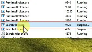 Why is SearchHost exe suspended on your Windows PC