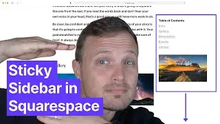 Sticky Sidebar for Blog Posts in Squarespace