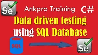 Selenium with C# 66 - Selenium data driven testing using MS SQL as data source in MS Test