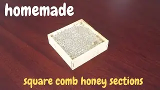 Beekeeping - Homemade Square Timber Comb Honey Sections @ Les  Gold