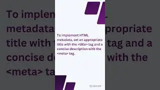 How to Use HTML | Hypertext Markup Language Metadata? 😱