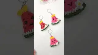 🍉Cute crochet keychains // Милые брелки крючком 🍉#crochet #handmade #amigurumi #knitting  #вязание