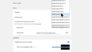 Using Select-to-Speak with a Scottish voice on a Chromebook