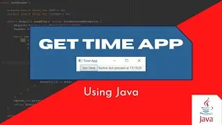 Get Time App | Java NetBeans