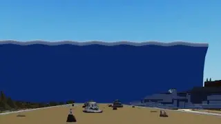 Roblox tsunami game level 100 tsunami but…