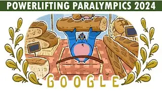 Powerlifting Paralympics 2024 Google Doodle | Paralympic Games | Paris 2024 | Powerlifting