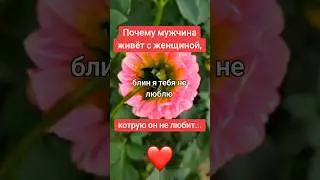 Почему мужчина живёт с женщиной, которую не любит💔💔💔