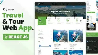 ✈️ React JS Tutorial - Tours Page Development | Download Full Source Code. Part 5