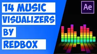 14 Music Visualizers by Red Box | videohive clean audio spectrum music visualizer Pack