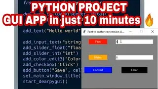 Create GUI App With Python, Tkinter  - Tkinter Python Project In just 10 Minutes