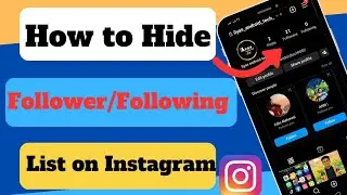 How to hide followers and following list 2023 (Instagram)