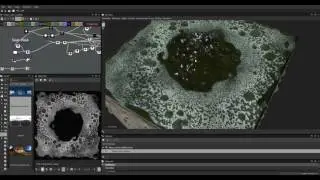 Dirty water with bubbles - Substance Designer Timelapse