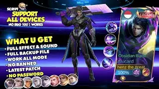 Script Skin Alucard Legend - Obsidian Blade No Password Terbaru | Full Effect & Voice | New Update