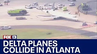 2 Delta planes collide at Atlanta airport | FOX 13 Seattle