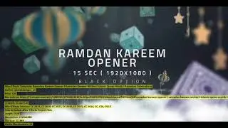 Ramadan Kareem Opener l Ramadan | After Effects Template | VideoHive 26434519