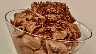 Only 2 ingredients. Chocolate dessert. Time to eat.