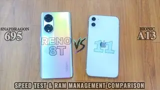 iPhone 11 vs Oppo Reno 8T Speed Test Comparison🔥A13 Bionic vs SD695🤯 Don't Waste your Money⚡