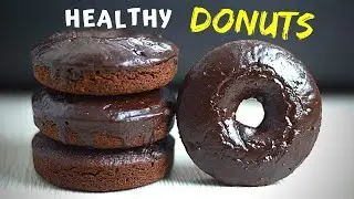 Oven Baked Chocolate Donuts (made with oats, no flour!)