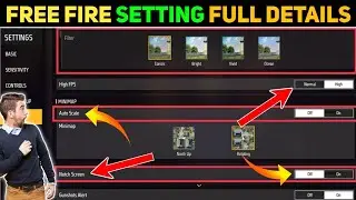 FREE FIRE NOTCH SCREEN SETTING FULL DETAILS | FREE FIRE NEW SETTING 2023 | NOTCH SCREEN SETTING