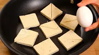 Do you have Tofu and Egg? Delicious and simple recipe! Healthy tofu recipe!