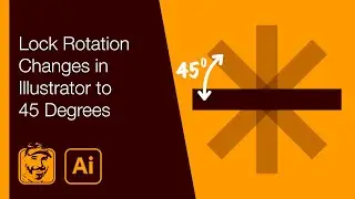 Lock Rotation Changes in Illustrator to 45 Degrees