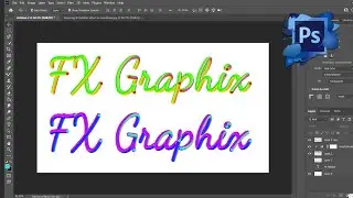 Simple Mixer Brush Text Effect in Photoshop | FX Graphix