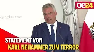 Terror-Anschlag verhindert: Statement von Kanzler Nehammer