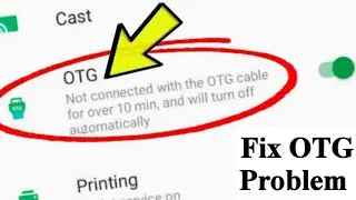 [OTG] How to fix OTG problem in all Android mobiles | How to fix USB OTG issues in infinix mobile